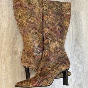 Stuart Weitzman Snakeskin Boots